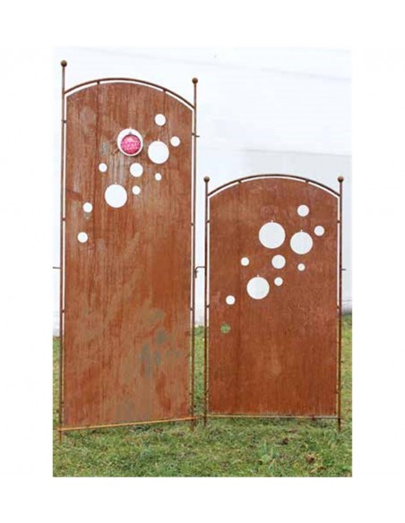 Sichtschutz Garten Günstig Sichtschutz Garten - perfora - mit Kreisen - Höhe 140 cm - zum Stecken 