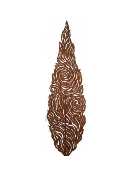 Bäume Deko Baum Zypresse - Vincent - 125 cm hoch - Metallbaum Kunstobjekt Höhe 125 cm
Breite 37 cm
auf der Rückseite ist ein Roh