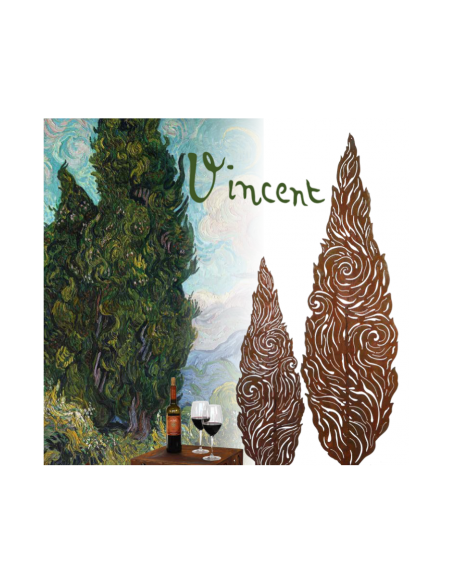 Bäume Deko Baum Zypresse - Vincent - 125 cm hoch - Metallbaum Kunstobjekt Höhe 125 cm
Breite 37 cm
auf der Rückseite ist ein Roh