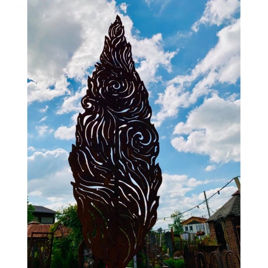 Bäume Deko Baum Zypresse - Vincent - 125 cm hoch - Metallbaum Kunstobjekt Höhe 125 cm
Breite 37 cm
auf der Rückseite ist ein Roh