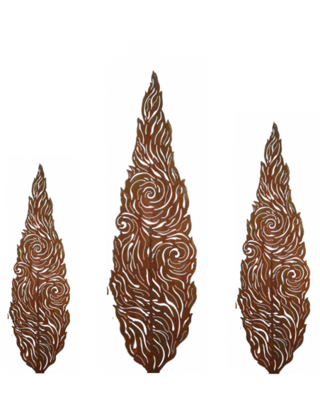 Bäume Deko Baum Zypresse - Vincent - 125 cm hoch - Metallbaum Kunstobjekt Höhe 125 cm
Breite 37 cm
auf der Rückseite ist ein Roh