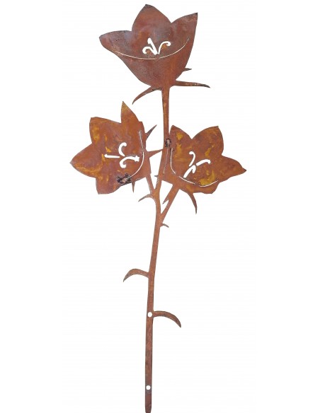 Zaungucker - Zauntiere Glockenblumenstecker -Elisabeth- Rostblume Höhe 35,5 cm, Breite 15,5cm
als Gartenstecker oder Beetstecker