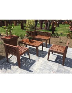 Metall Gartensessel - Tropical - modernes Design