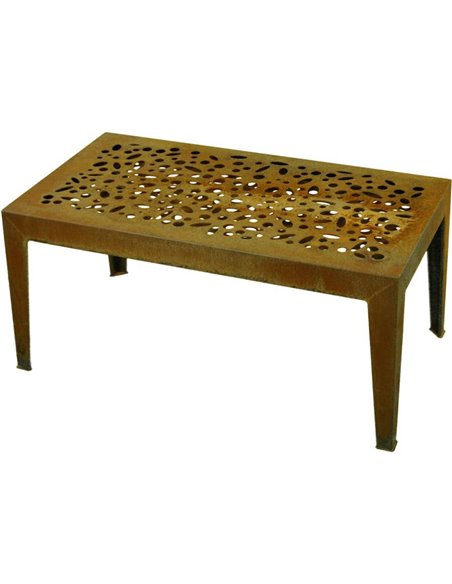 Gartentisch 'Topical', Edelrost, Höhe 46 cm, Tischfläche 53 x 98 cm