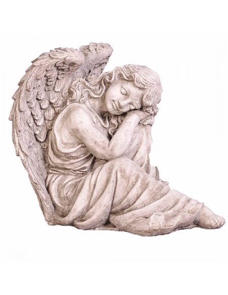 Kleiner Steinguss Grabengel Gabriel 24 cm