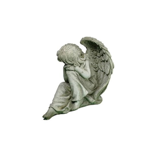 Kleiner Steinguss Grabengel Gabriel 24 cm