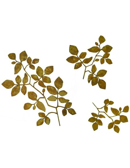 Blätter an Ast, 3er Set