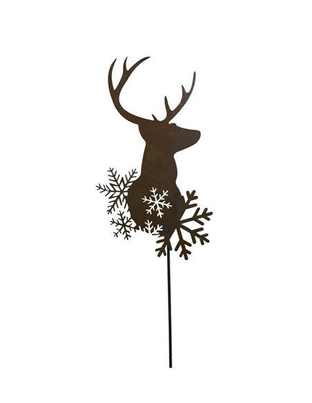 Hirsch Gartenstecker - Gesamthöhe 145 cm 