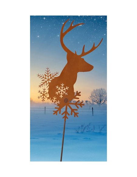 Hirsch Gartenstecker - Gesamthöhe 145 cm 