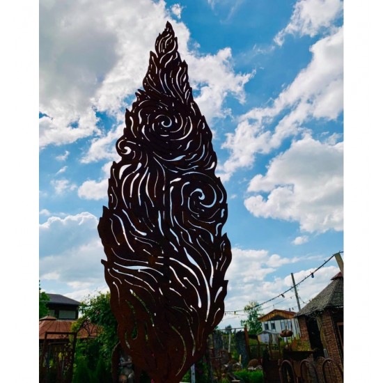 Bäume Deko Baum Zypresse - Vincent - 188 cm hoch - Metallbaum Kunstobjekt Höhe 188 cm
Breite 53 cm
auf der Rückseite ist ein R