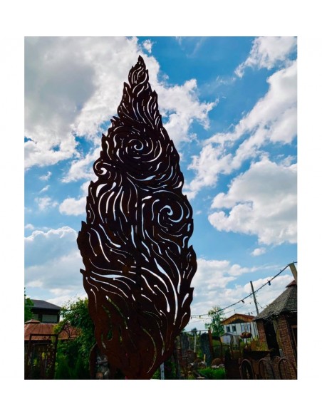 Bäume Deko Baum Zypresse - Vincent - 188 cm hoch - Metallbaum Kunstobjekt Höhe 188 cm
Breite 53 cm
auf der Rückseite ist ein R