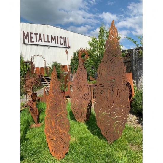 60×60cm Metallbaum Baum Eisen Runde Hängen Kunst Dekoration Rost Garten 