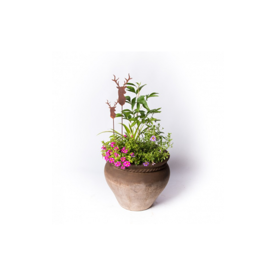 Gartenstecker für Weihnachten Hirschkopf 12 cm groß als Mini Gartenstecker - 40 cm Gesamthöhe 

Dieser Hirschkopf passt prima 