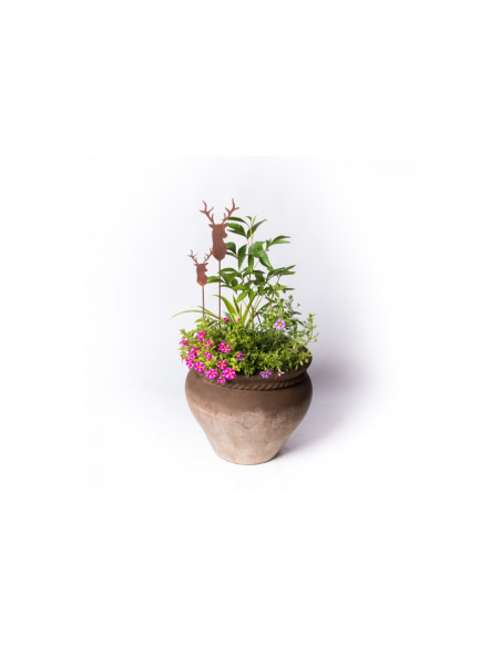 Gartenstecker für Weihnachten Hirschkopf 12 cm groß als Mini Gartenstecker - 40 cm Gesamthöhe 

Dieser Hirschkopf passt prima 