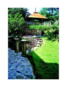 Pavillon und Kiosk Gartenpavillon Metall 3 x 3 Meter - mit Dach wasserdicht - Grillpavillon Edelrost Das ist ein Gartenpavillon 2