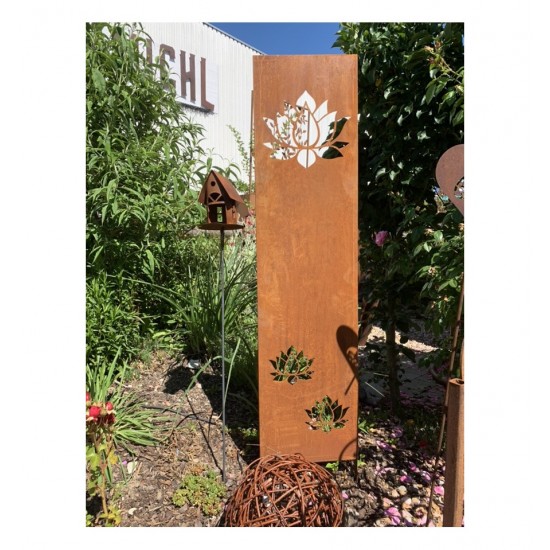 Sichtschutzwände und Paravents kleine Sichtschutzwand - Lotus - zum Stecken 140 cm hoch 

Diese Sichtschutzwand mit Lotus ist 