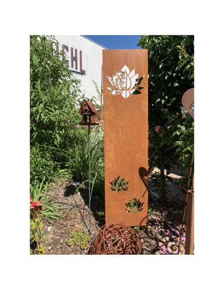 Sichtschutzwände und Paravents kleine Sichtschutzwand - Lotus - zum Stecken 140 cm hoch 

Diese Sichtschutzwand mit Lotus ist 