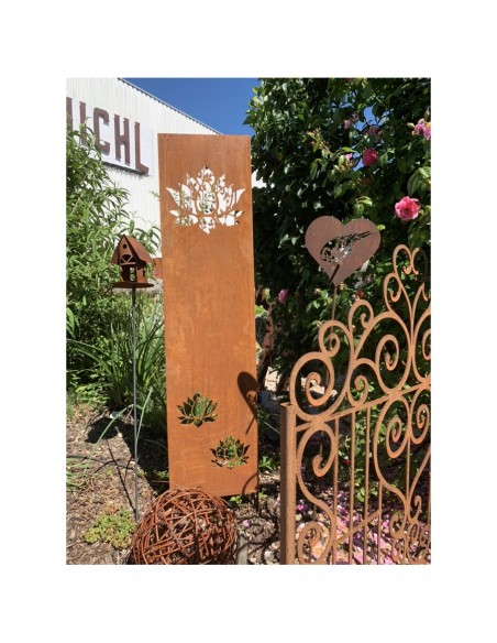 Sichtschutzwände und Paravents kleine Sichtschutzwand - Lotus - zum Stecken 140 cm hoch 

Diese Sichtschutzwand mit Lotus ist 