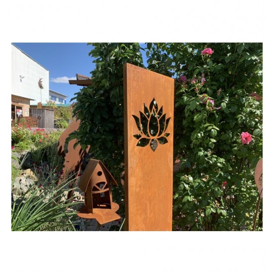 Sichtschutzwände und Paravents kleine Sichtschutzwand - Lotus - zum Stecken 140 cm hoch 

Diese Sichtschutzwand mit Lotus ist 