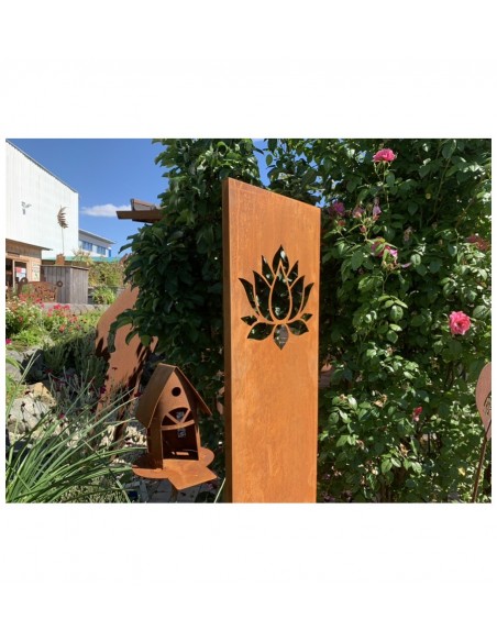 Sichtschutzwände und Paravents kleine Sichtschutzwand - Lotus - zum Stecken 140 cm hoch 

Diese Sichtschutzwand mit Lotus ist 