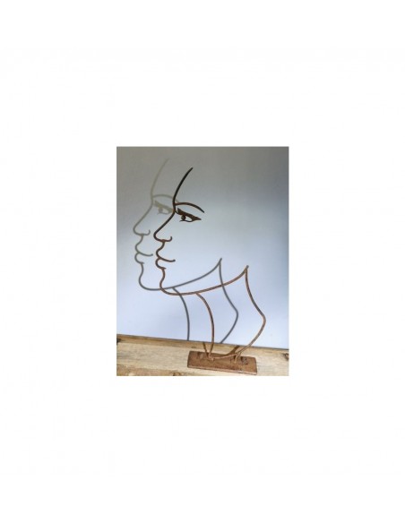 Gesichter Schatten-Gesicht Frau 43 cm hoch Schönes Gesicht einer hübschen Frau  im Profil, welches schöne Schatten wirft.
Höhe: