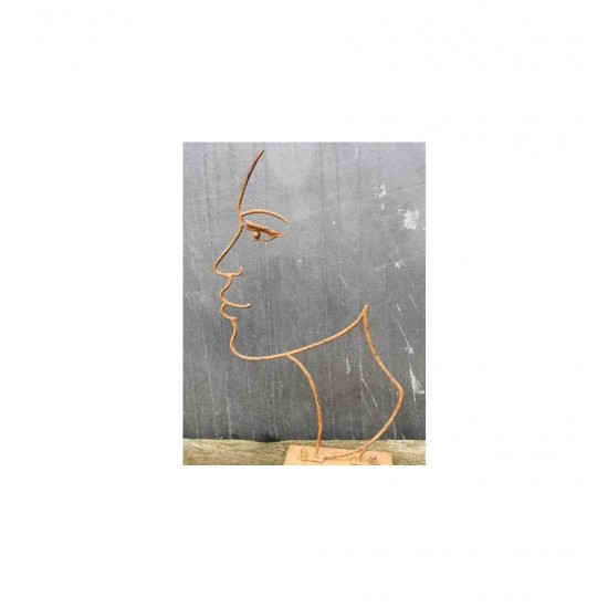 Gesichter Schatten-Gesicht Frau 43 cm hoch Schönes Gesicht einer hübschen Frau  im Profil, welches schöne Schatten wirft.
Höhe: