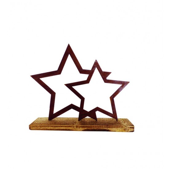 Sterne - Weihnachtstern Deko Doppelstern - Bodenmais - 27 cm hoch 

Höhe 27 cm
Breite 31 cm
auf Holzfuß

