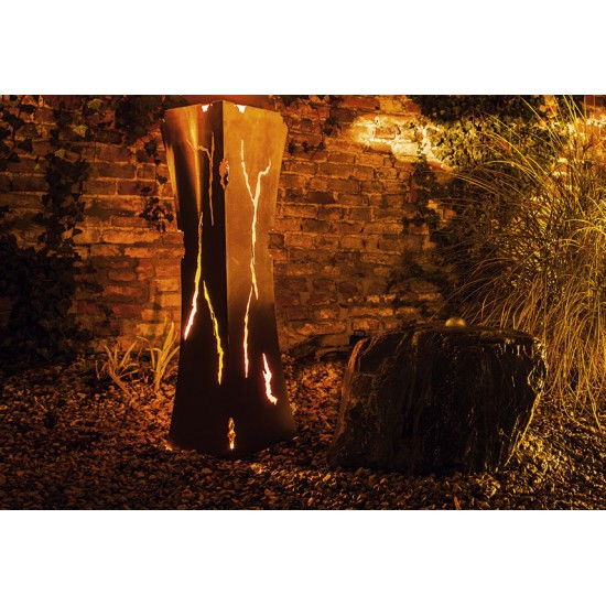 Metallkunst XXL Rostsäule Mystik tailiert, Höhe 110 cm Rostsäule Mystik tailiert, zum Beleuchten geeignet
Diese Rostsäule wirkt 