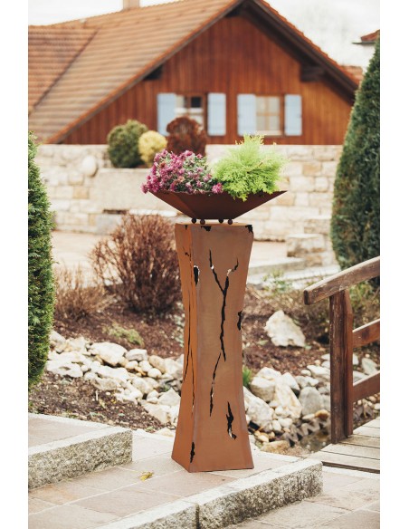 Rostsäule Mystik tailiert mit passender Schale