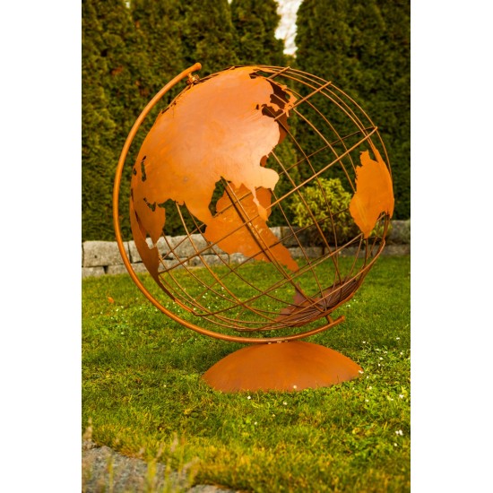 XXL Deko Globus Groß für den Garten,  Höhe 115 cm - Ø 94 cm Weltatlas