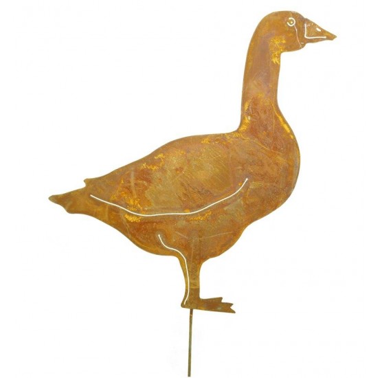 Gans zum Stecken  stehend seitlich, Höhe 60 cm
