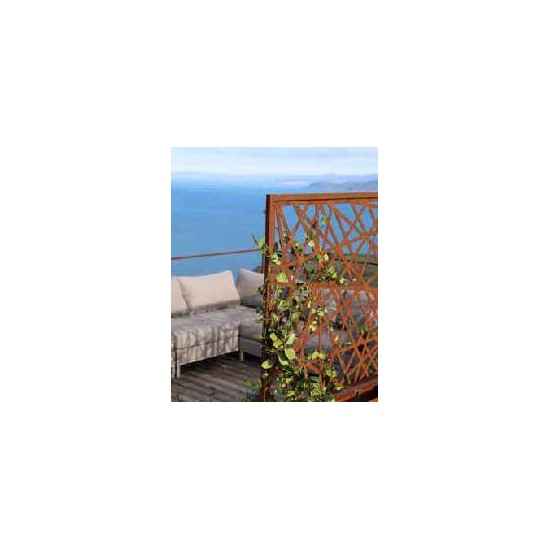 Sichtschutzwände und Paravents Deko Sichtschutzwand - Cosmopolitan - Trennwand für den Garten - Höhe 200 cm 2 mm Plasma
Höhe: 2