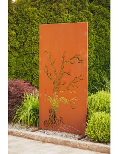 Trennnwand Garten Und Sichtschutzzaun 180 Cm Hoch Aus Metall Rost Kaufen