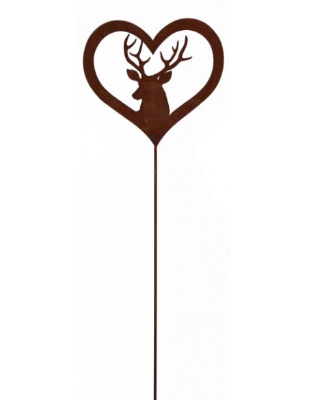 Deko Hirsch als Gartenstecker im Herz
- Edelrost Gartendeko Deko Hirsch als Gartenstecker im Herz
- Edelrost Gartendeko