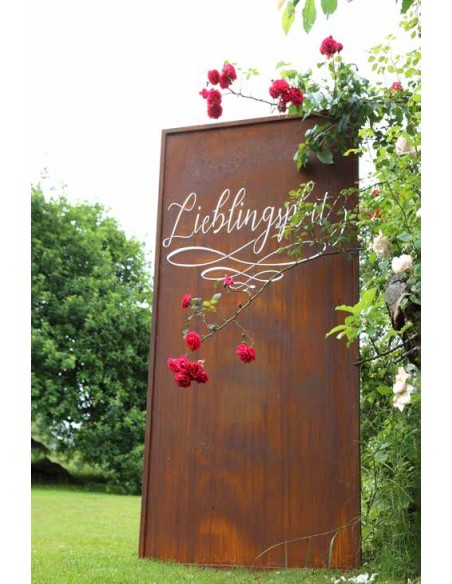 Lieblingsplatz Paravent, Schreibschrift, Höhe 200 cm, Breite 100 cm