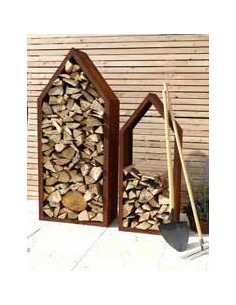 Schlichter Haus-Holzstabler mit Rahmen, Höhe 148 cm, Breite 54 cm, Tiefe 34 cm