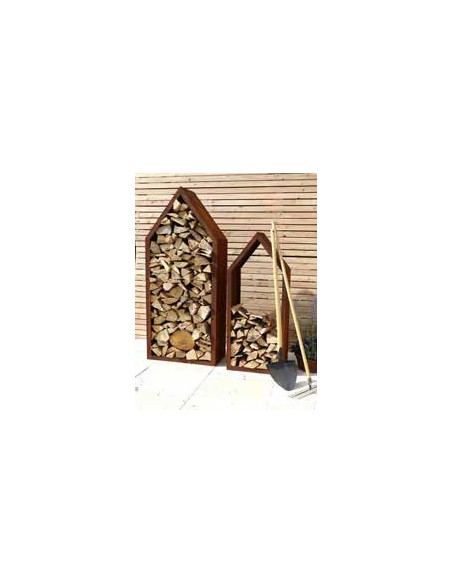 Schlichter Haus-Holzstabler mit Rahmen, Höhe 148 cm, Breite 54 cm, Tiefe 34 cm