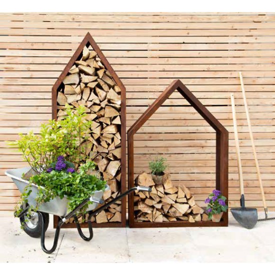 Breiter, schlichter Haus-Holzstabler mit Rahmen, Höhe 149 cm, Breite 100 cm, Tiefe 34 cm