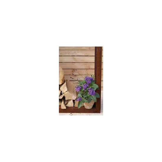 Start Breiter, schlichter Haus-Holzstabler mit Rahmen, Höhe 149 cm, Breite 100 cm, Tiefe 34 cm Breiter, schlichter Haus-Holzstab