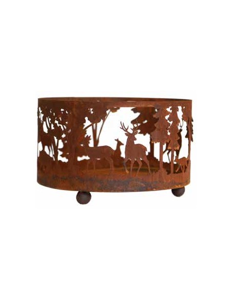 Wildkerzenteller mit vier Kugeln, Höhe 20 cm, Durchmesser 33 cm