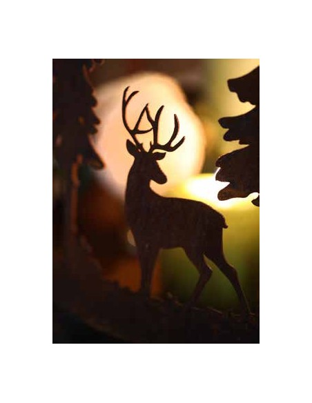 Wildkerzenteller mit vier Kugeln, Höhe 20 cm, Durchmesser 33 cm Wildkerzenteller mit vier Kugeln
Höhe 20 cm
Durchmesser 33