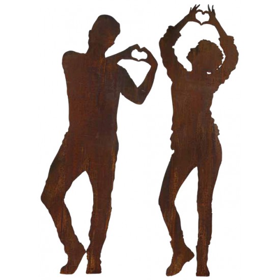 Dani mit - Herz - Steckverbindung für 12 mm, Höhe 198 cm, Breite 58 cm