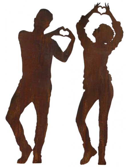 Tom mit - Herz - Steckverbindung für 12 mm, Höhe 184 cm, Breite 79 cm