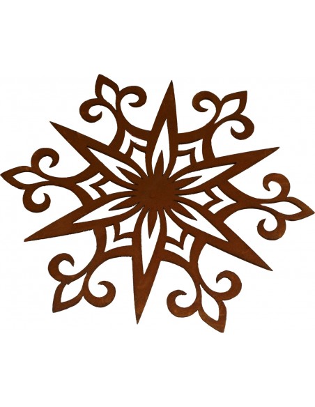 Metall Schneeflocke als Fensterbild