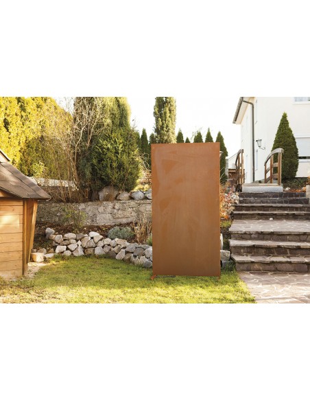 Sichtschutzwand aus Metall, geschlossene Trennwand Garten bestellen