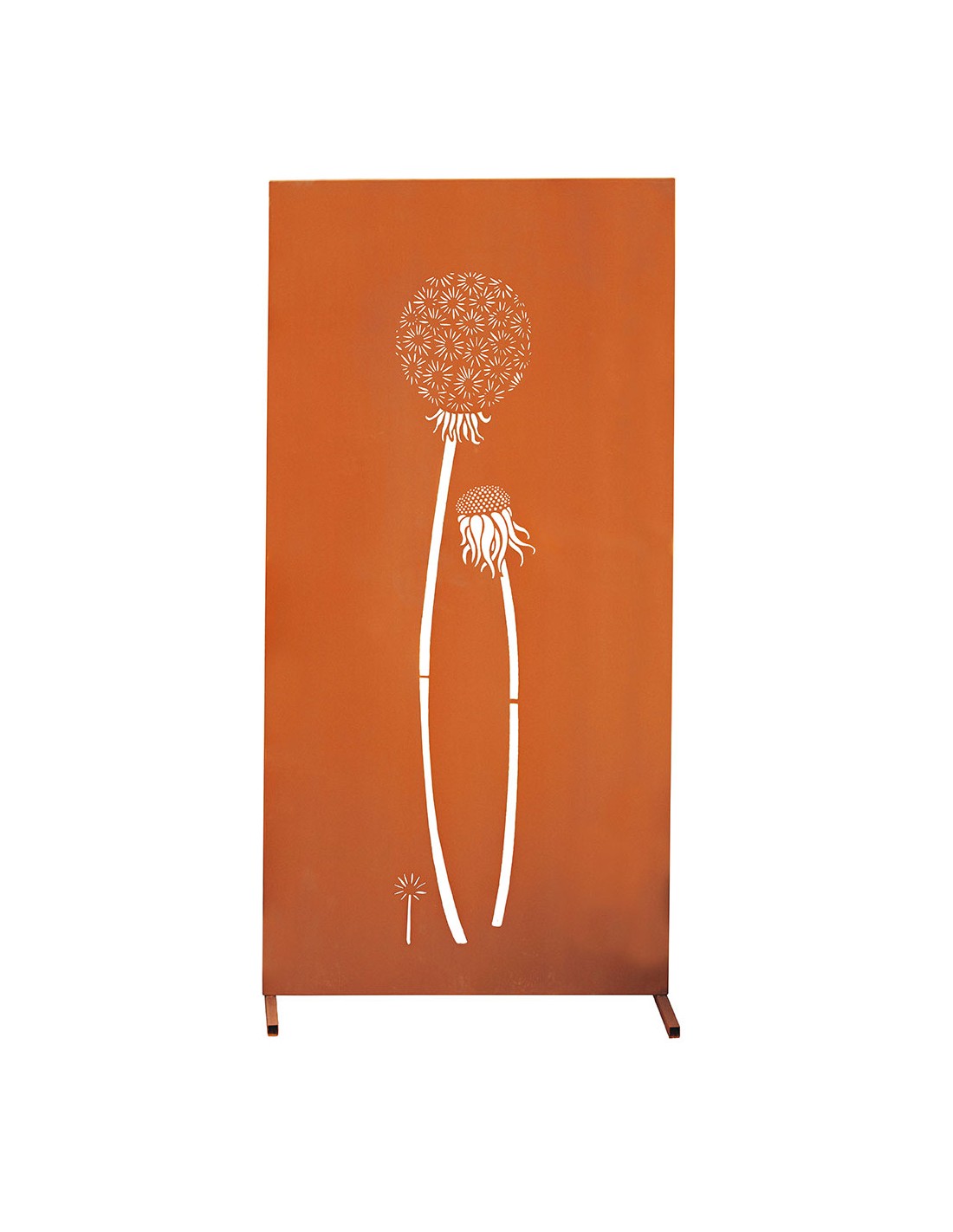 Trennnwand Garten und Sichtschutzzaun 180 cm hoch aus Metall / Rost kaufen