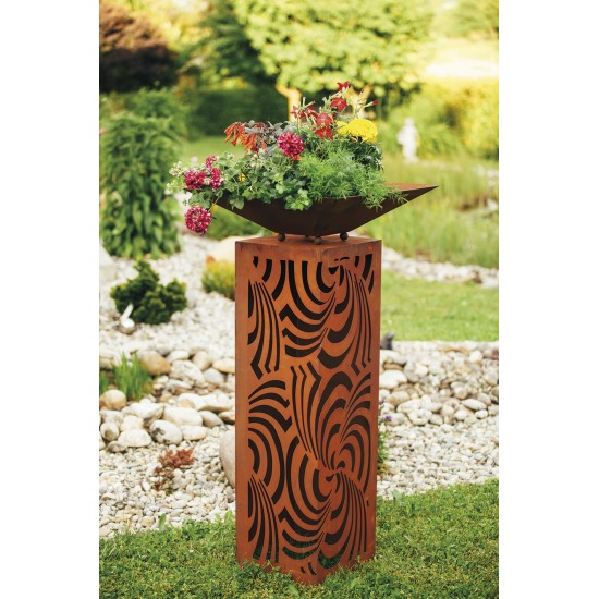 Rostsäule - Wilde Kreisel, Höhe 100 cm