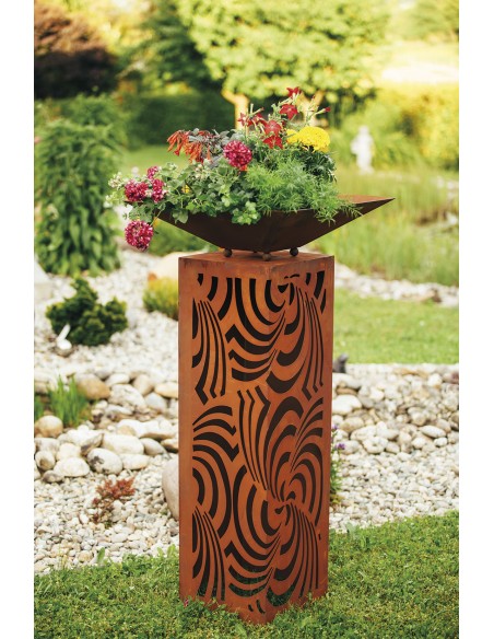 Rostsäule - Wilde Kreisel, Höhe 100 cm