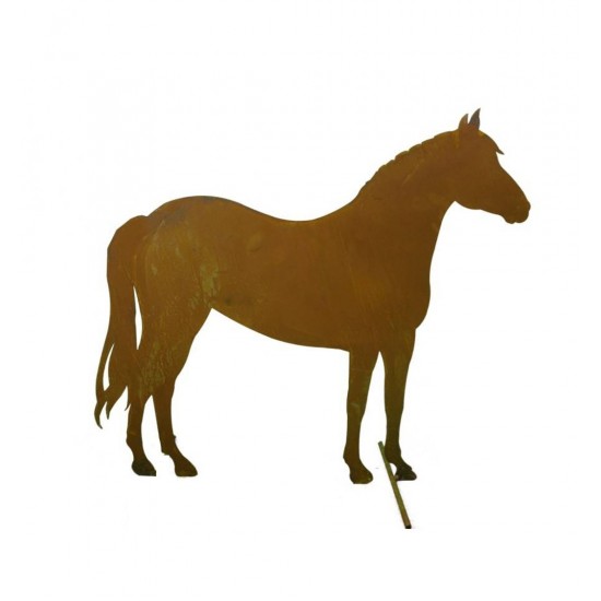 Figur Pferd Gartendeko Rost