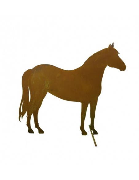 Figur Pferd Gartendeko Rost